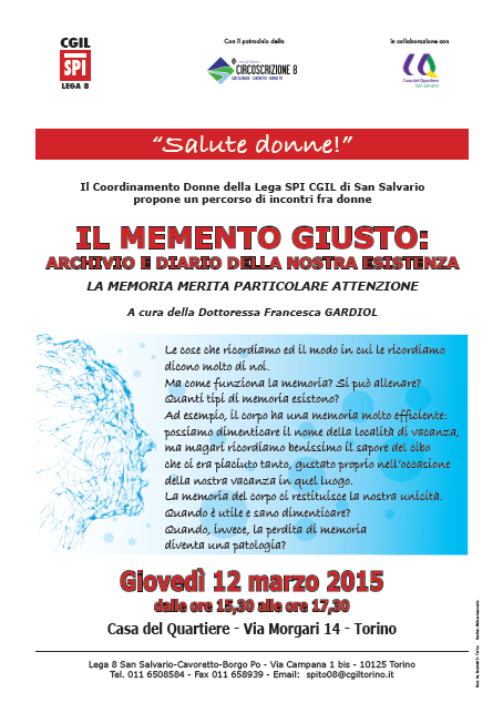 vissuto FIRENZE, LEGA SPI Q24 11 MARZO COORDONNE DELLA LEGA SPI Q24 DI FIRENZE, CON