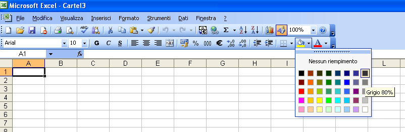 Corso completo di Excel 2003 per Certificazione Microsoft Office Specialist e Patente Europea (ECDL) - Come nascondere e visualizzare righe e colonne Capita spesso che in un foglio di Excel ci siano
