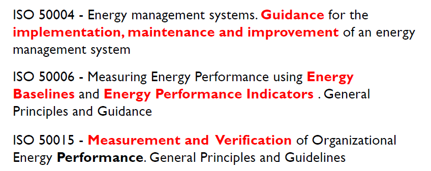 ISO 50001:11 Sistema di Gestione dell Energia Le Norme