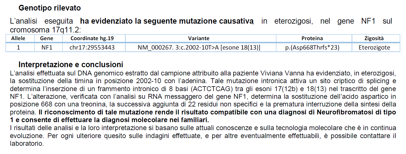 Nomenclatura HGVS (www.hgvs.org) Cambiamenti specifici: > indica una sostituzione a livello di DNA (c.76a>t) _ indica un range di residui coinvolti, (c.