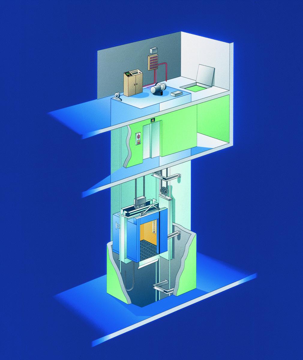 Esempio - Inverter su ascensore civile Ascensore con riduttore convenzionale e controllo a 2 velocità Condominio di 8 piani Velocità