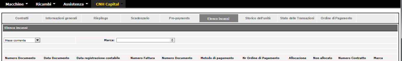 Data valuta; Tipo di Pagamento (RID/Disposizione Bonifico); Conto Banca v vvv v Le informazioni sull'ordine di Pagamento saranno