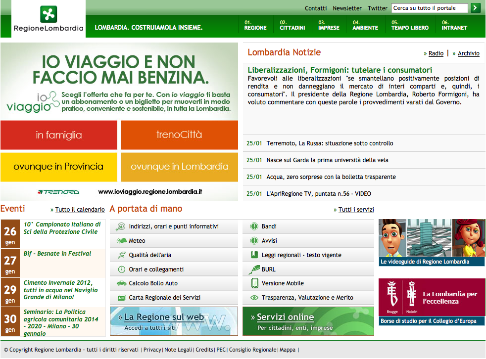 04. 04. Contatti Newsletter 04. Twitter Cerca su tutto il portale 04. > 01. REGIONE 02. CITTADINI 03. IMPRESE 04. AMBIENTE 05. TEMPO LIBERO 06.