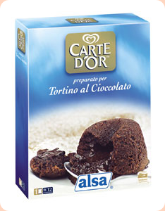 Tortino al Cioccolato Codice articolo 5312 6x0,52 kg Preparato in polvere per Tortino al Cioccolato. La qualità superiore di Carte d Or: con ingredienti selezionati.