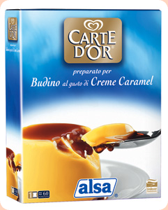 Budino Creme Caramel Codice articolo 2790 Contenitore Box 6 x 0,80 Kg Preparato in polvere per Budino Creme Caramel.