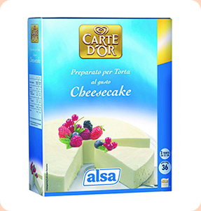 Cheese cake Codice articolo 8174 6x0,51 kg Preparato in polvere per Torta al gusto Cheesecake. La qualità superiore di Carte d Or: Con Ingredienti selezionati.