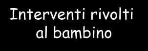 Interventi rivolti al bambino Farmacoterapia L approccio multimodale, che combina interventi psicosociali con terapie mediche è quello raccomandato.