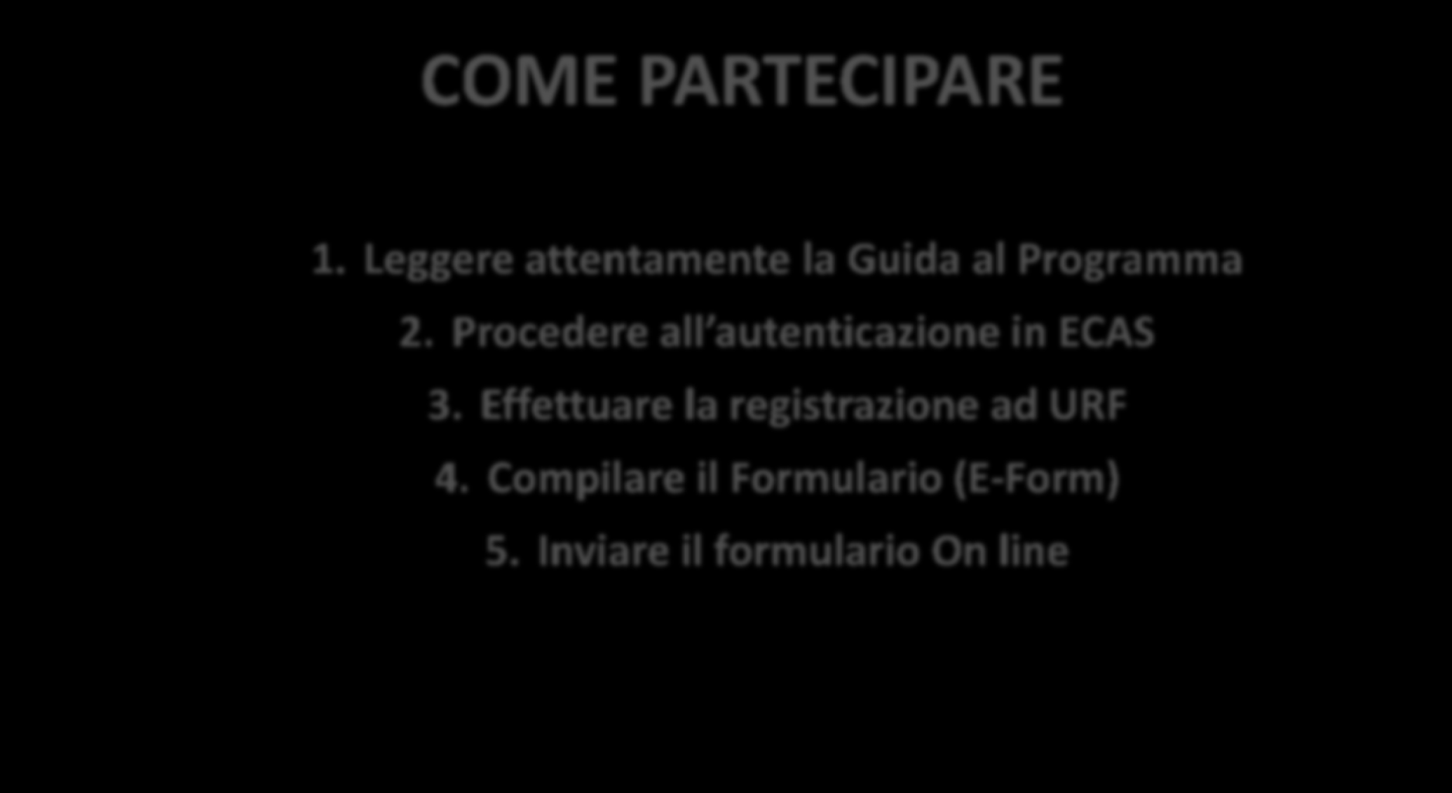 Procedere all autenticazione in ECAS 3.