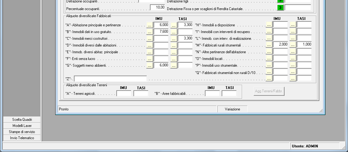 La detrazione spettante non viene rilevata in automatico dal programma ma è compito dell utente prelevarla.