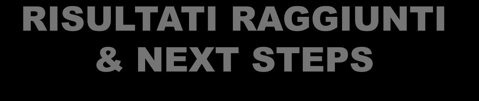 RISULTATI RAGGIUNTI & NEXT STEPS Le innovazioni apportate al processo di colata hanno permesso di conseguire un risparmio energetico di circa 220 TEP/anno 220 TEP/anno Ad oggi questi interventi sono