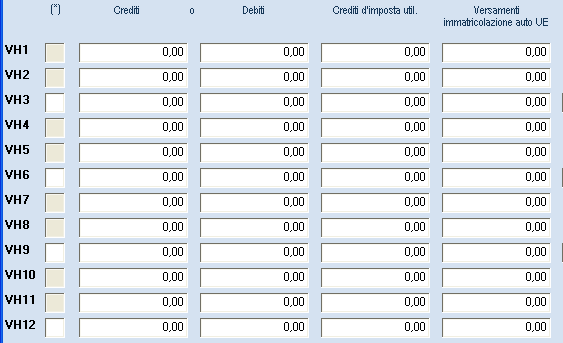 Fig 2 Tale importo verrà esportato nel quadro VH della dichiarazione IVA Annuale, nella nuova colonna Versamenti immatricolazione auto UE (per l anno 2007 il campo è presente solo in corrispondenza