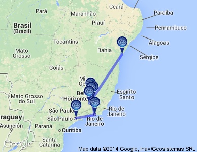 Brasile Coloniale 2014/2015 10 giorni, 7 notti 2550 TOUR DI GRUPPO CON GUIDE IN ITALIANO ITINERARIO SPECIFICHE GALLERY Esclusiva Brasil Word CIRCUITO CON PARTENZE DI GRUPPO A DATE FISSE GARANTITE CON