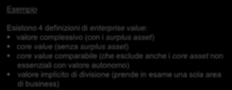 I multipli equity side presentano a numeratore il valore del titolo azionario, mentre a denominatore presentano generalmente una delle seguenti variabili: Utile netto Dividendi Cash earning (utili