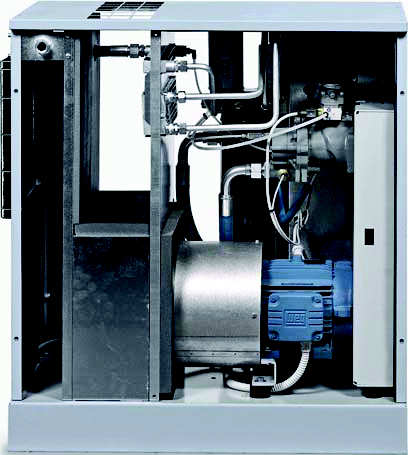 Compressore rotativo a vite CSA La gamma CSA comprende compressori a vite lubrificati e con trasmissione a cinghia, moderni e dal design gradevole che offrono una vasta scelta di varianti, fabbricati