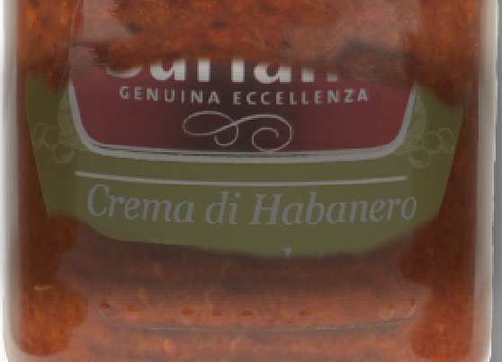 CREMA DI HABANERO ROSSO Peperoncino habanero rosso 92%, olio extravergine di oliva, sale.