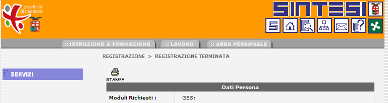 5) a questo punto il programma propone una scheda riepilogativa dei dati immessi controllare che gli stessi siano stati inseriti in modo corretto e quindi cliccare sul tasto avanti Dopo aver letto