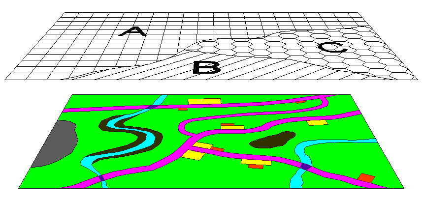 COPERTURA AREALE La copertura totale del territorio in forma topologica.