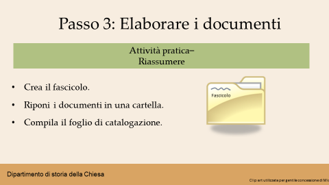 Approfondisci il contenuto del video mostrato. Chiedi ai partecipanti di condividere ciò che hanno imparato, poi svolgete l attività pratica.