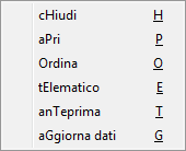 All interno del tasto Funzioni IMPORTANTE Al fine di importare tutti i dati è ESSENZIALE valorizzare la colonna MODELLO del file csv (campo 31 della Tabella Parametri) con il tipo quadro/modello : FA