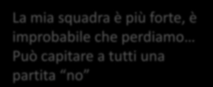 capitare a tutti una partita no Perdere la partita sarebbe