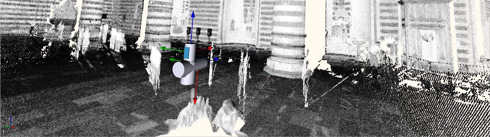 Monitoraggio tramite scanner laser della verticalità delle Colonne della Navata
