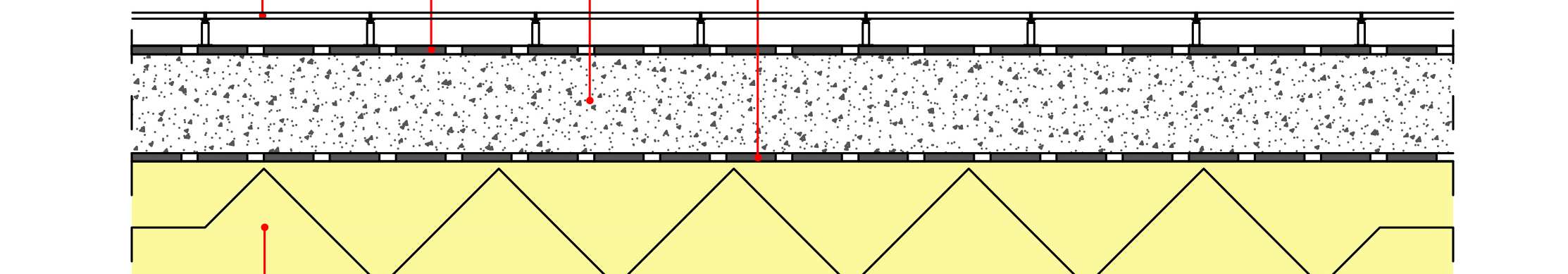 4.2.7. Solaio verso terrazzo (zona riscaldata) Il Solaio verso terrazzo (zona riscaldata) ha uno spessore complessivo di 39 cm.