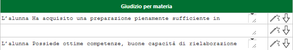 Nella seconda parte della scheda singolo alunno troviamo: la scheda relativa all esito con la possibilità di indicare l esito finale, se Unanimità o Maggioranza ed il giudizio finale (di promozione o