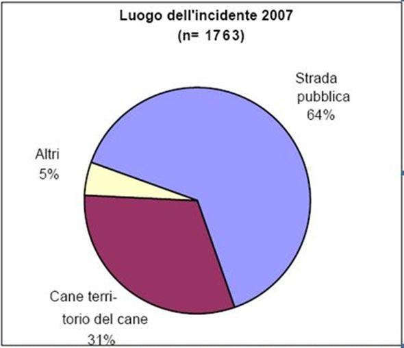 Ill. 2: Rapporto con il cane negli incidenti avvenuti nel 2007 e 2008 Nel 2008 il luogo dell