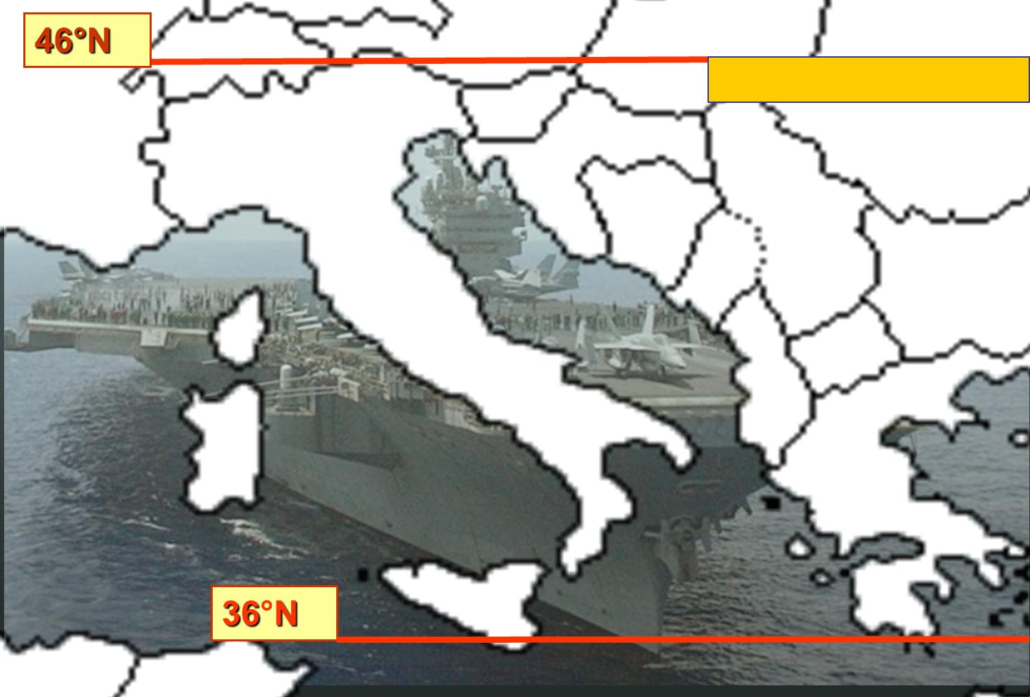 Perché l Italia è considerata tra i Paesi maggiormente «a rischio» di introduzione di nuovi vettori e VBD emergenti L Italia si estende in lunghezza per oltre 10 di latitudine come un ponte gettato