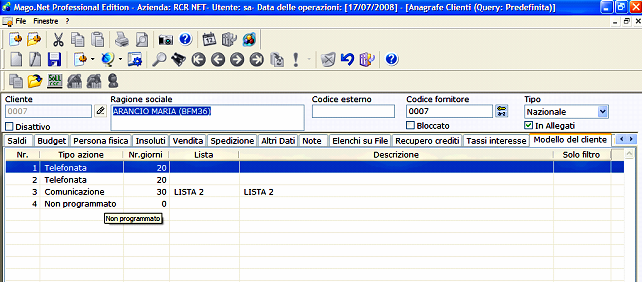 2. Creazioni di molteplici modelli di lettera / fax / e-mail. 3.