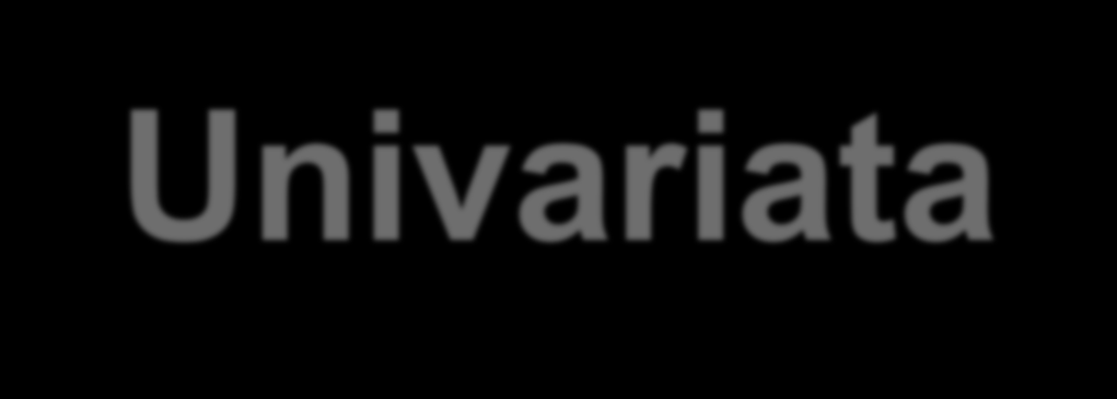 RISULTATI/2 Univariata FATTORE DI RISCHIO ODDS RATIO INTERVALLO DI CONFIDENZA AL 95% Età materna oltre i 35 anni 1,28 1,06-1,54 Nazionalità italiana 1,28 1,0-1,56 Stato civile di