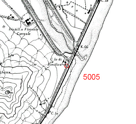 REGIONE CALABRIA RETE GEODETICA FONDAMENTALE - GPS NOME PUNTO: 5005 50 0720 F471 PROVINCIA : REGGIO CALABRIA Descriz. : Centrino in metallo, materializzato su muro in cls sul bordo della strada.