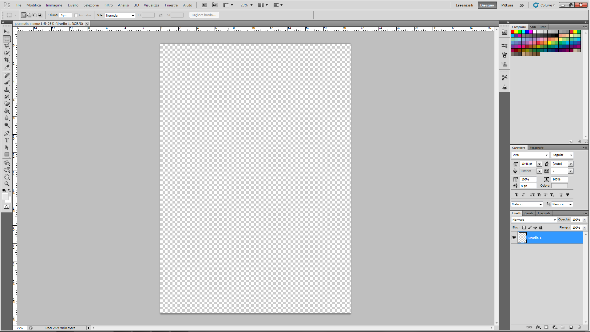 Appendice Creare un pennello (con un testo) in Adobe Photoshop CS5 Il riquadro
