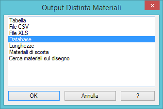 ESPORTAZIONE DISTINTA MATERIALI VERSO L ESTERNO La distinta materiali generata nello schema costruttivo è stata completata di nuove funzionalità: 1.