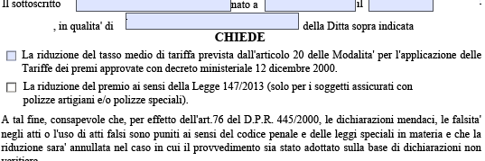 Se già presentato, lo sconto opera in automatico; Nel caso contrario è possibile presentarlo in qualsiasi momento purché entro il biennio.