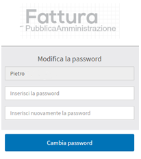 Nel caso di primo accesso, utilizzare la password generata ed inviata automaticamente dal sistema alla casella di posta dell'utente.