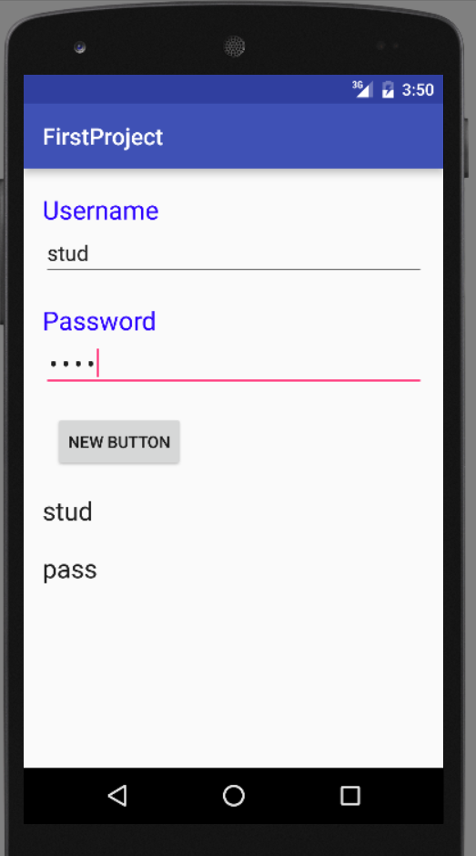 Corso Corso di di programmazione di di sistemi mobile 14 14 Esercizio 1 Si vuole creare una applicazione che chieda all utente Username e Password.