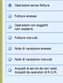 2) Dati analitici Con l estrazione spesometro dati analitici, possono essere alimentati 7 quadri al massimo.