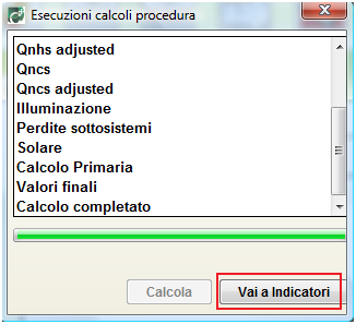 CONCLUSIONE DEL LAVORO: CALCOLO DEGLI INDICI DI