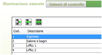 61 CALCOLO DELL ILLUMINAZIONE La banca viene suddivisa in quattro zone