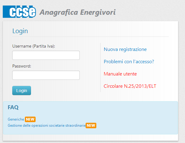 REGISTRAZIONE Dati necessari dell impresa: a) Ragione sociale; b) Sede legale; c) Codice REA; d) Codice IBAN; e) Contatto di riferimento; f) Telefono; g) Fax; h) Indirizzo di PEC