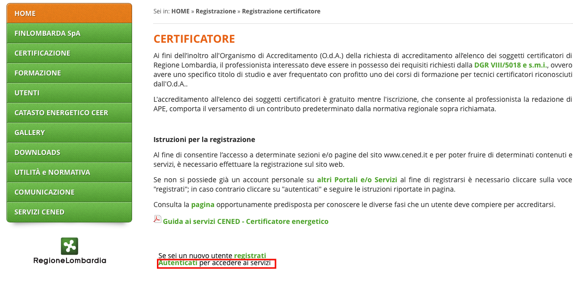 Aggiornamento 05/04/2016 2.2. Registrazione di un utente che possiede un account personale su altri Portali e/o Servizi a.