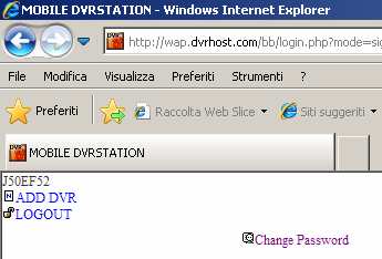 [Nota] Per motivi di sicurezza la Password deve essere di 6 o più caratteri (massimo 8). Questa non è la password del DVR.