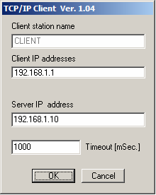 Fra gli elementi della cartella Configurazione/Configuration selezionare Canali/Channels. Definire il canale logico di comunicazione 1 per dialogare in protocollo TCP/IP Client.