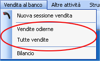 7.3. Visualizzazione delle vendite E possibile visualizzare le vendite odierne oppure tutte le