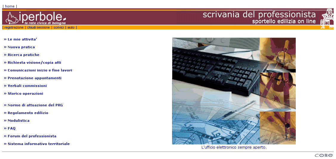 L aggiornamento dell Anagrafe degli immobili Browser Scrivania del professionista Web Prima della fine lavori il professionista presenta l identificazione grafica e la corrispondente tabella delle