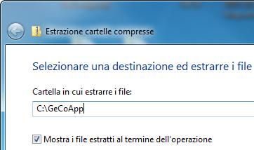 Installare GeCo Utenti Windows Gli utenti Windows hanno a disposizione 2 versioni: Versione portabile (file.