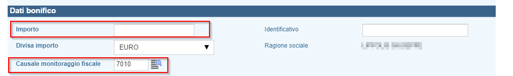 Selezionare innanzitutto, nella prima sezione Dati ordinante, il conto corrente sul quale si vuole addebitare il bonifico: Nella sezione Dati Beneficiaio inserire i dati del beneficiario, comprensivi