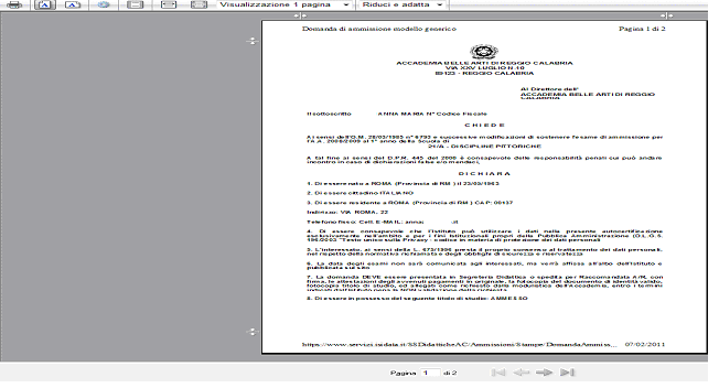 Per effettuare l effettiva stampa cliccare su File e dalla lista scegliere "Anteprima di stampa". Si può anche cliccare sulla freccetta vicino l icona di stampa e scegliere "Anteprima di stampa".