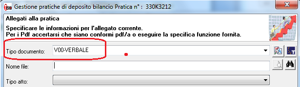 Nella maschera [Frase di conformità] selezionando l'opzione [Amministratore] la procedura, se presenti più amministratori visualizza automaticamente una lista nella quale è possibile scegliere